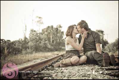 Fort Myers Railroad Engagement Photography 