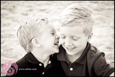 Black and White Children's Photography