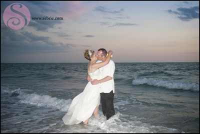 Fun Beach Bride Throws Caution To The Wind And Poses For Dramatic